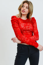 Load image into Gallery viewer, Lala Floral Mesh Top
