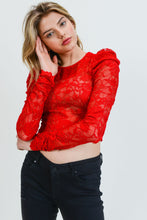 Load image into Gallery viewer, Lala Floral Mesh Top
