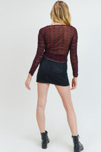 Load image into Gallery viewer, Bridgette Plaid Mesh Top
