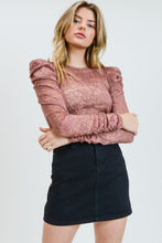 Load image into Gallery viewer, Lala Floral Mesh Top

