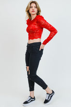 Load image into Gallery viewer, Lala Floral Mesh Top

