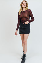 Load image into Gallery viewer, Bridgette Plaid Mesh Top
