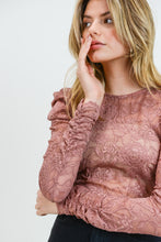Load image into Gallery viewer, Lala Floral Mesh Top
