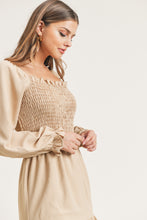 Load image into Gallery viewer, Heather Smocked Midi Dress

