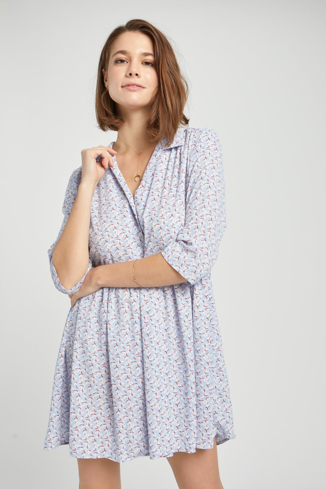 GEO PRINT MINI DRESS
