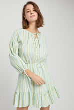 Load image into Gallery viewer, Printed Linen Mini Dress
