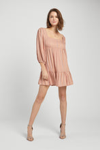 Load image into Gallery viewer, Back Tie Printed Mini Dress
