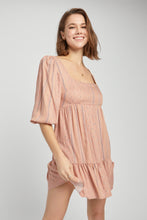 Load image into Gallery viewer, Back Tie Printed Mini Dress
