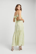 Load image into Gallery viewer, Mint Floral Tiered Maxi Dress
