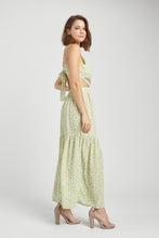 Load image into Gallery viewer, Mint Floral Tiered Maxi Dress
