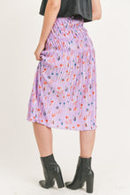 Load image into Gallery viewer, FLORAL PLEATED MAXI SKIRT
