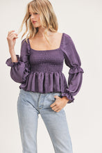 Load image into Gallery viewer, BRIANNE SMOCKED TOP
